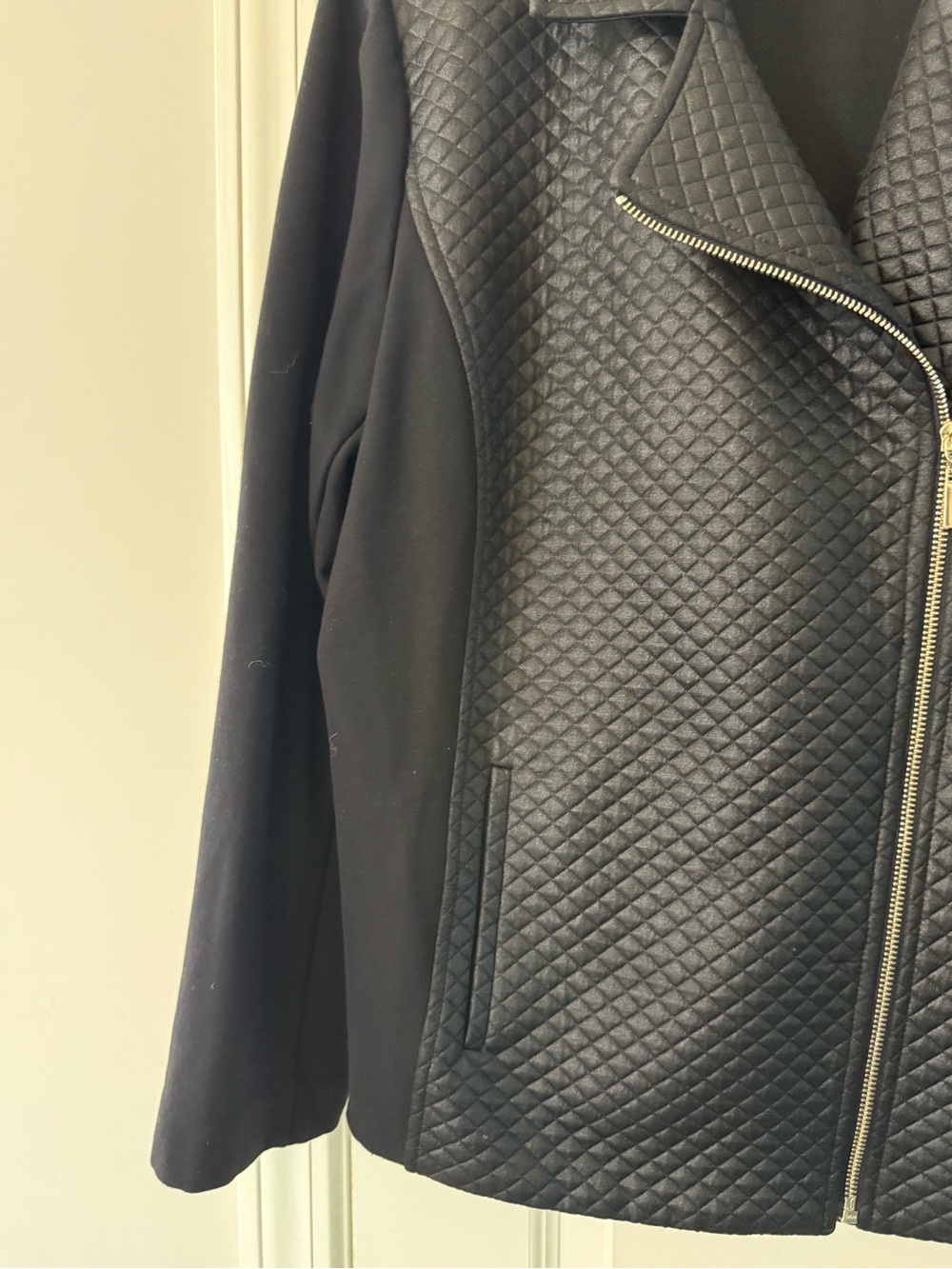 Anne Klein Quilted Moto Jacket Size XL - Picture 5 of 9